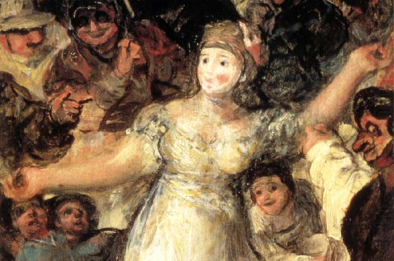 Details of The Burial of the Sardine, Francisco Goya